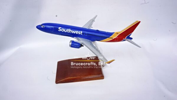 Model of Boeing 737 MAX with detailed craftsmanship.